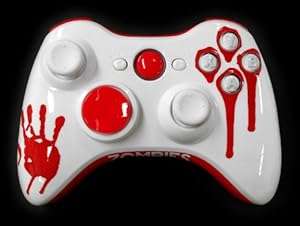Xbox 360 Controller Shell Replacement (Zombies Blood Hand)