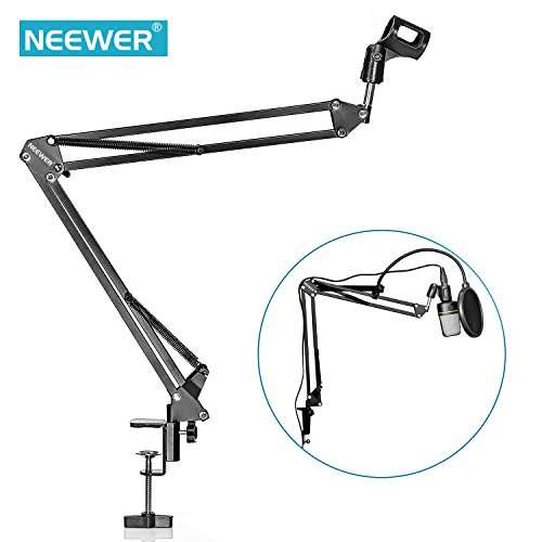 NEEWER Microphone Suspension Boom Scissor Arm Stand