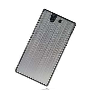 MOONCASE Hard Aluminum Metal Skin Devise Back Case Cover for Sony Xperia Z L36h Silver