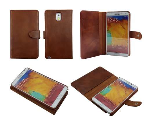 Bear Motion for Galaxy Note 3 - 100% Genuine Lambskin Folio Case for Samsung Galaxy Note 3 Note III