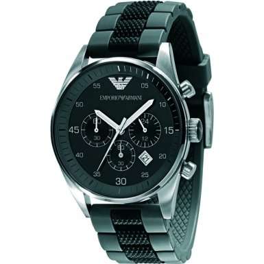 Emporio Armani Men's AR5866 Black Chronograph Dial Watch
