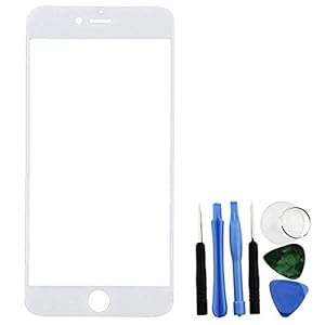 Bislinks Front Glass Lens Screen White Tools Replacement Part Repair for iPhone 6 Plus