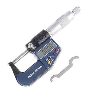 douself 0-25mm/0-1 0.001mm/0.00005 Electronic Digital Micrometer LCD Screen High accuracy Auto