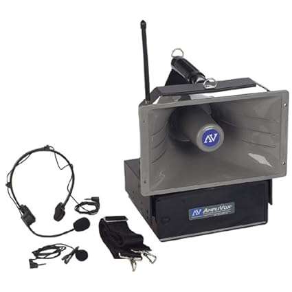 Amplivox - Wireless Half-Mile Hailer - With Wired & Wireless Mic