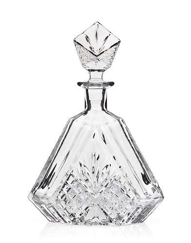 DUBLIN TRIANGULAR CRYSTAL DECANTER - decanter