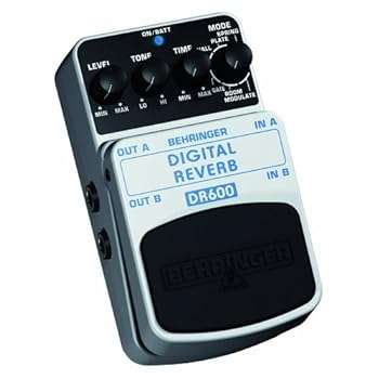 Behringer DR600 DIGITAL REVERB Digital Stereo Reverb Effects Pedal