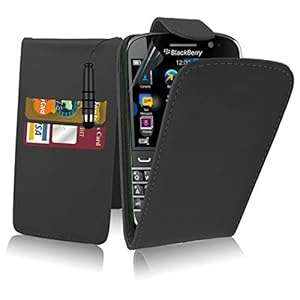 Excellent Accessories - Blackberry Classic - Premium Quality Exclusive Leather Easy (Flip Black)