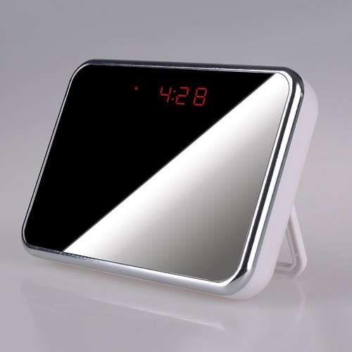 Best HD SPY Camera clock with Motion detection, Alarm, Design Mirror, Spy CAM , 1280x 960 pixel @ 30