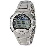 CASIO   Men's Stainless Steel Sport Watch Moon Tide with 4 Alarms