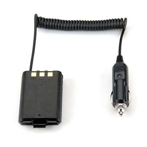 TOOGOO(R) Car Battery Eliminator for DC 12V Black Portable Radio Baofeng UV-5R