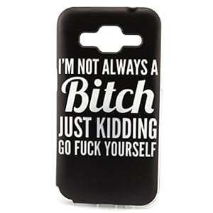 JIAXIUFEN Funny Cute Pattern Clear TPU Silicone Gel Back Cover Skin Soft Case for Samsung Galax