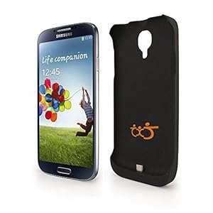 TXJNew 3000mAh Backup External Battery Power Charger Case Cover for Samsung Galaxy S4 Mini Blac
