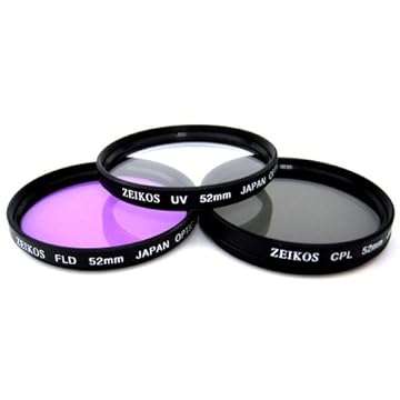 Zeikos ZE-FLK52 52mm Multi-Coated 3 Piece Filter Kit (UV-CPL-FLD)