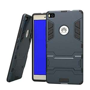 For HUAWEI Ascend P8 ivencase 2 in 1 Dual Layer Hard Soft Hybrid Rugged Heavy Duty Defender Bu