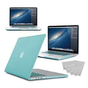 Apple MacBook Rubberized Hardshell Hard Case Cover with Keyboard Skin fo (Egg Blue / Ocean Green)