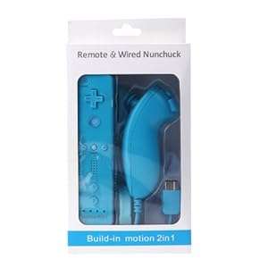 Andoer Wired Nunchuck and Remote Controller with Motion Plus for Nintendo Wii With Re