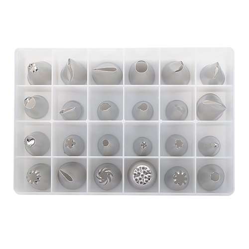24pcs Cake Decoration Set of Icing Piping Nozzle Tips