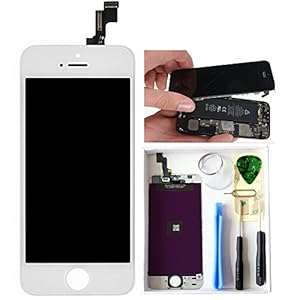 iphone 5s LCD Screen replacement Touchscreen and Digitizer Assembly White