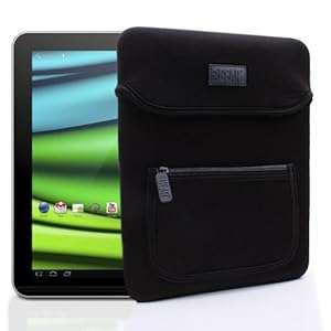 USA Gear Protective Neoprene Tablet Case Sleeve & Carrying Pouch wth Zipper Pocke (Classic Black)