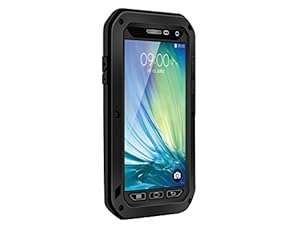 Aluminum Metal Gorilla Glass Shock/Waterproof Case For Samsung Galaxy A5 Black