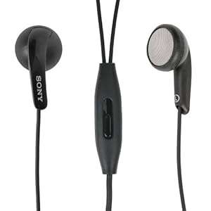 Original Sony Stereo Headset MH410C Earphone Microphone 3.5mm Audio Plug Black