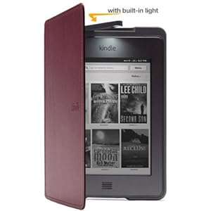 Kindle Touch Lighted Leather Cover, Purple