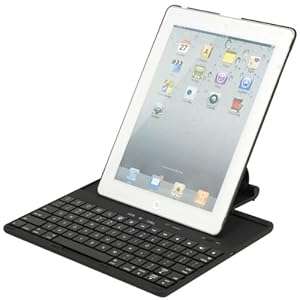 Bluetooth Wireless Keyboard Rotating Stand Case for ipad 2 3 4 (Black)