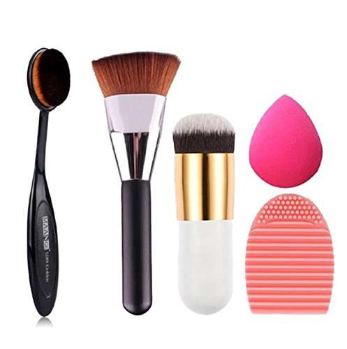 Makeup Brush,Vovotrade 5pcs Makeup Sponge Makeup Brush Cleaner Foundation Brush (A)