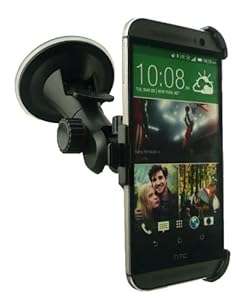Emartbuy Premium Multi Angle Suction Mount Holder Made To Measure For HTC One M8 2014 - Include