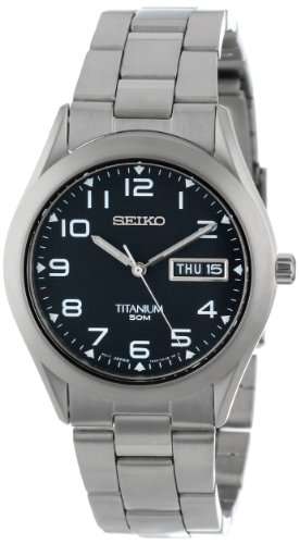 Seiko Men's SGG711 Quartz Titanium Case and Bracelet Watch