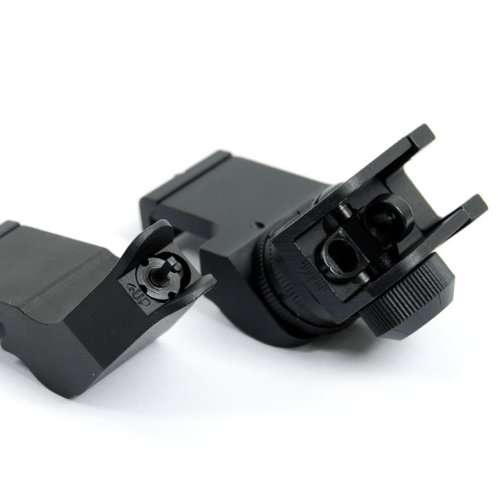 VENOM TACTICAL EXCLUSIVE AR15 AR 15 Front and Rear 45 Degree Rapid Transition BUIS Backup Iron Sight