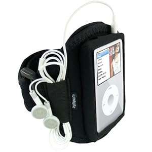 iGadgitz Water Resistant Neoprene Sports Gym Jogging Armband for Apple iPod Classic 80gb 120gb