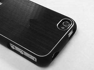 Aluminium Hard Black Bumper Case Cover for iPhone 4 & iPhone 4S