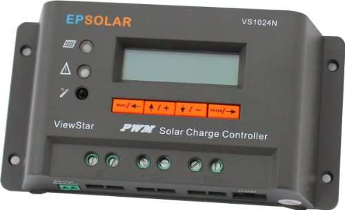 10A 12V/24V solar charge controller / regulator with lCD display and advanced control features for s