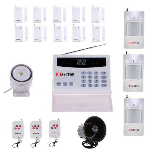 PiSector S02 Wireless Home Security Alarm System Kit with Auto Dial + Outdoor Siren