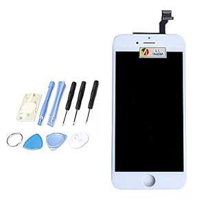 LL Trader Brand New LCD Display Touch Screen Digitizer Assembly for iPhone 6 White Free Tools