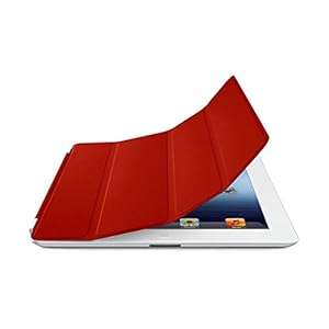 Apple iPad Smart Cover leather red Ipad2 Ipad3 new Ipad