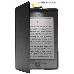 Kindle 4 Lighted Leather Cover, Black (For Kindle Classic/Kindle 4)