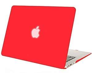 Mosiso - Red AIR 13-inch Rubberized Hard Case Cover for Apple MacBook Air 13.3