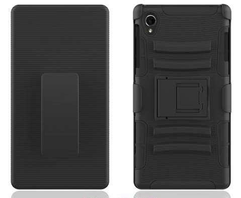 Xperia Z3 Case - Exact Sony Xperia Z3 Case [SideARM Series] - Rugged Holster Case with Kickstand for