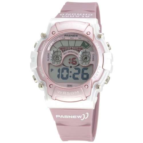 Cute LED Waterproof Sports Wrist Digital Watches for Teens Girls (Pink)