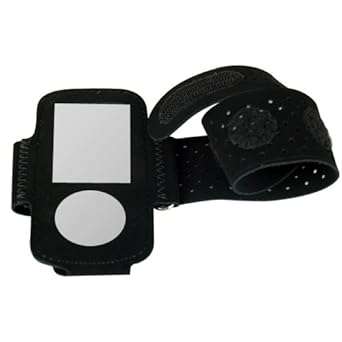 Tinxs Sports Fitness Armband Running Gym Case Cover for iPod Nano 5th Gen 5G Black
