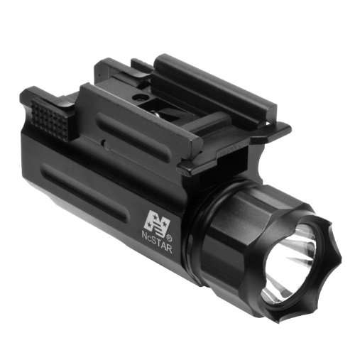NcStar Compact Pistol and Rifle Flashlight Green Laser with Quick Release Weaver Mount (AQPTFLG)
