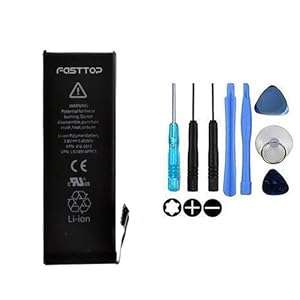 Fasttop Apple iPhone 5s Replacement High Capacity Internal Battery (Tools Included)