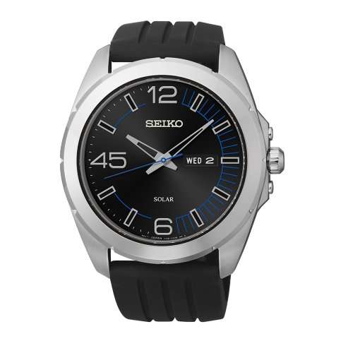 Seiko Men's SNE277 Analog Display Japanese Quartz Black Watch