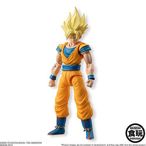Bandai Shokugan Shodo Dragon Ball Z Super Saiyan Son Goku Action Figure
