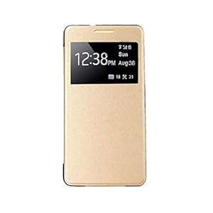 Culater Luxury Ultra Crystal Flip Hard Skin Case Cover For Samsung Galaxy A3 (Gold)