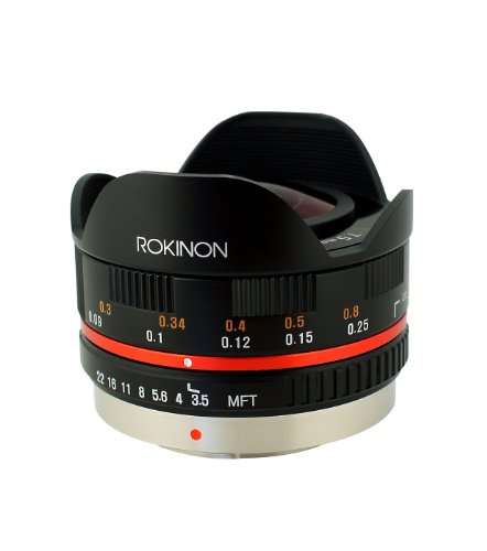 Rokinon FE75MFT-B 7.5mm F3.5 UMC Fisheye Lens for Micro Four Thirds (Olympus PEN and Panasonic)