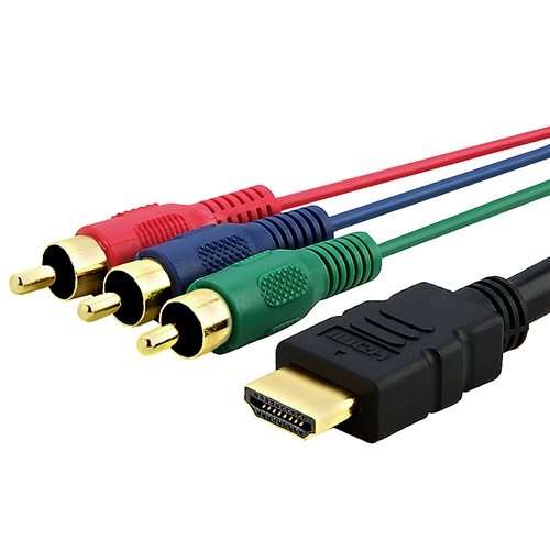 eForCity 435232 5-Feet HDMI to 3 RCA Cable