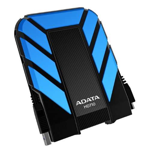 ADATA DashDrive 1TB HD710 Military-Spec USB 3.0 External Hard Drive AHD710-1TU3-CBL (Blue)